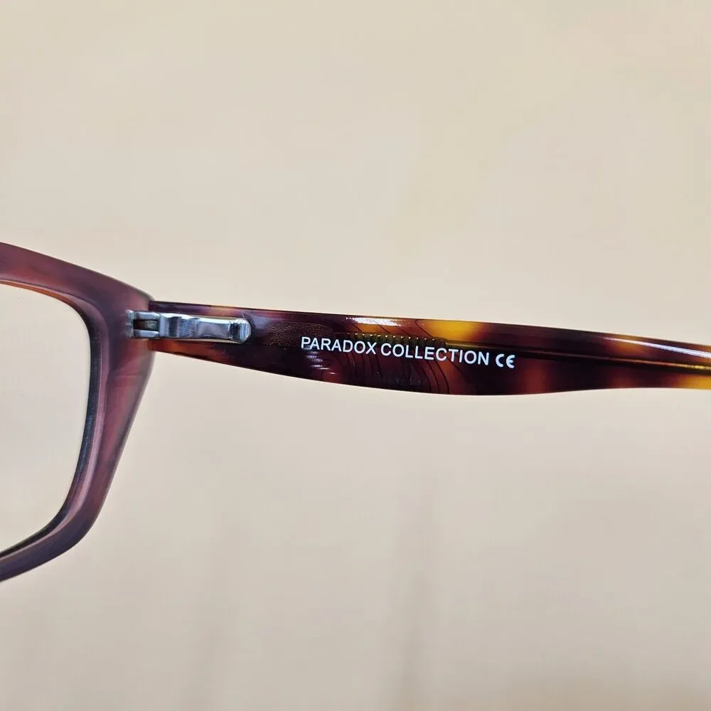 Paradox Collection Womens Cateye Eyeglass Frames P5021 Red Tortoise 52-17-135